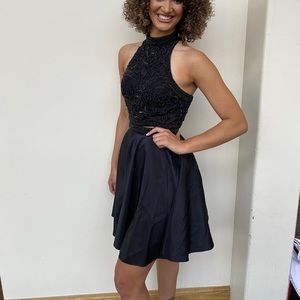 Black two piece Sherri hill short dress